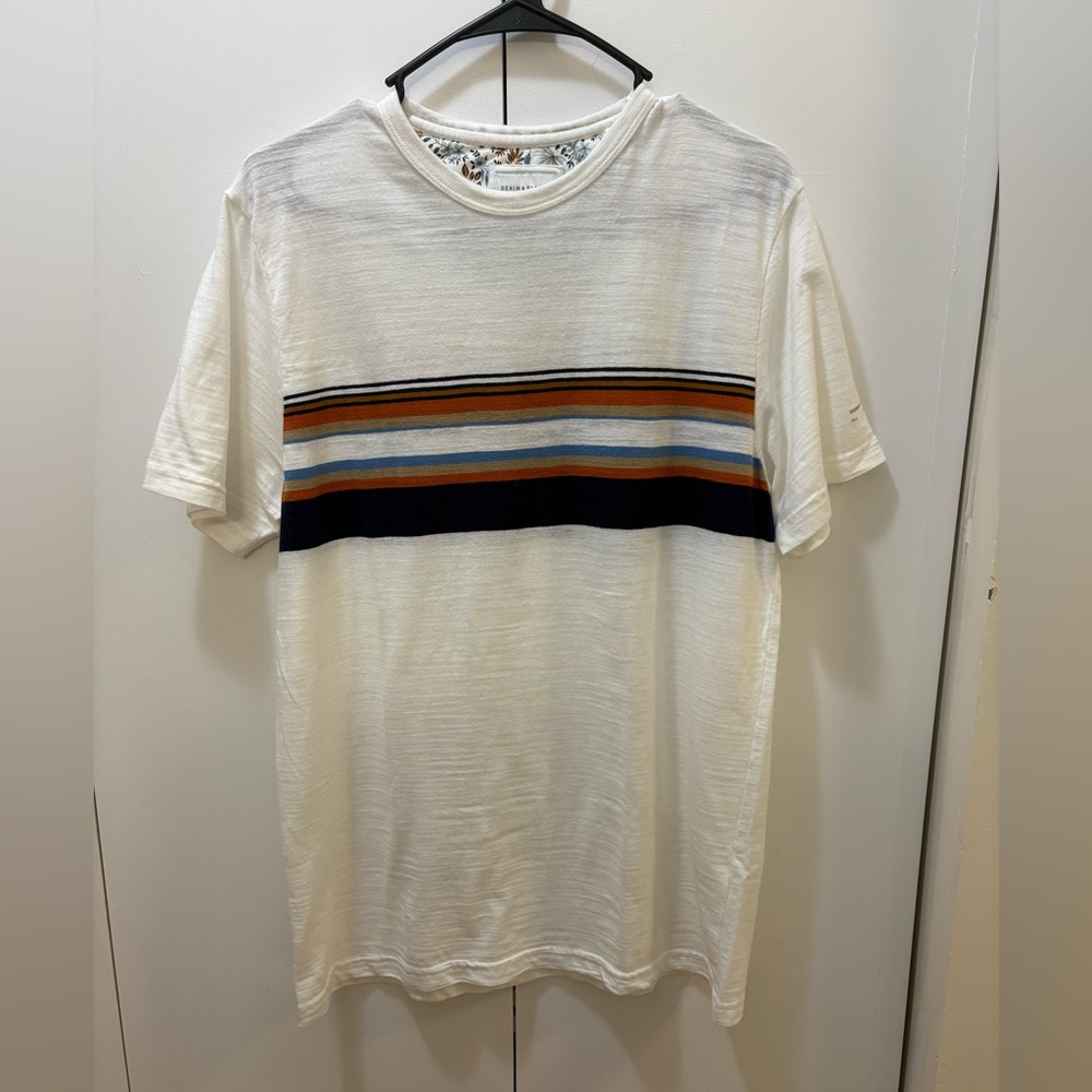Denim & Flower Men’s Horizontal Stripes Shirt